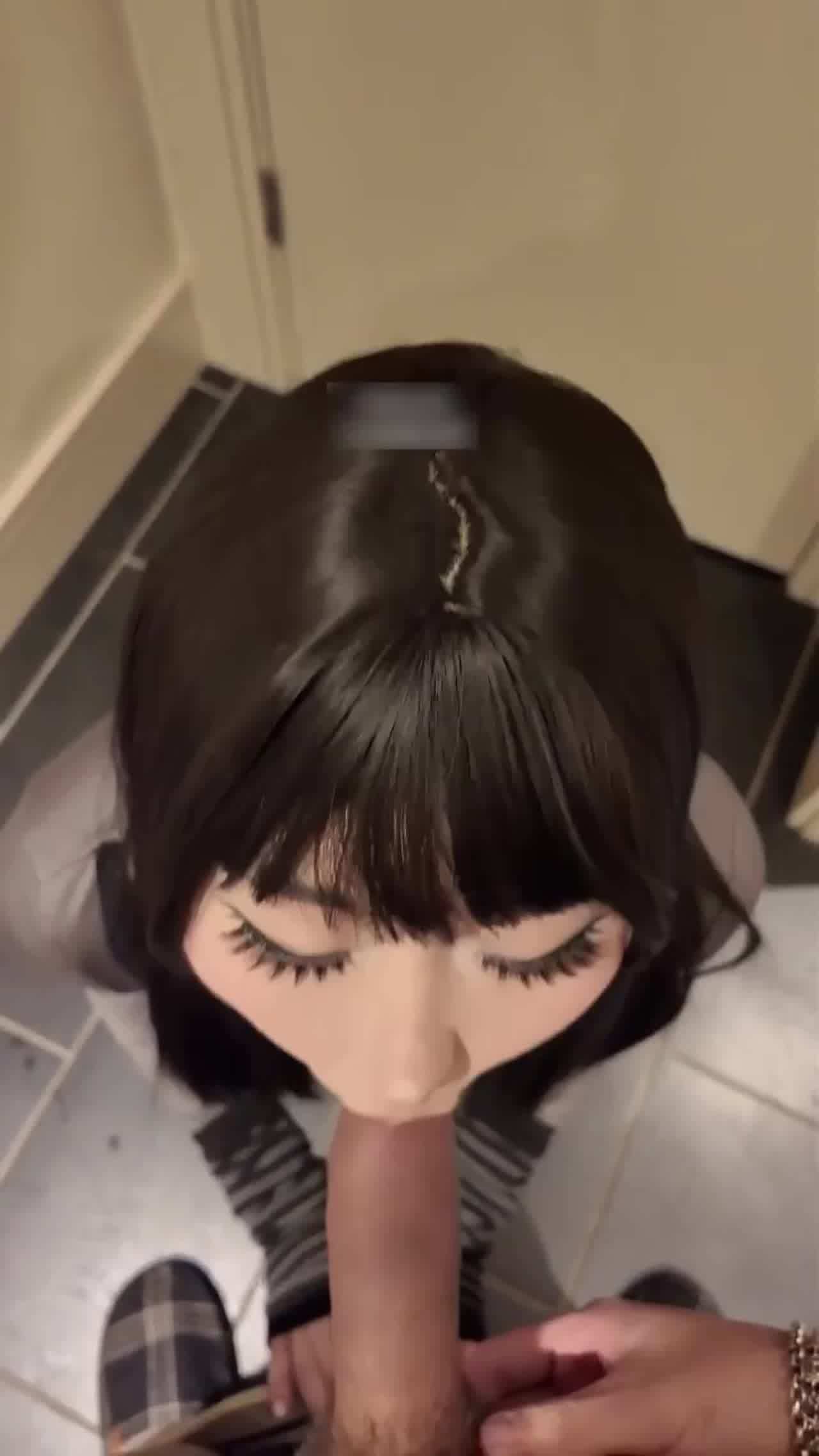  自购高颜值阿黑颜-我这样能让你硬起来吗？谁懂这句话的杀伤力，超反差的清纯颜值，翻白眼吐舌头吞精 的剧照5